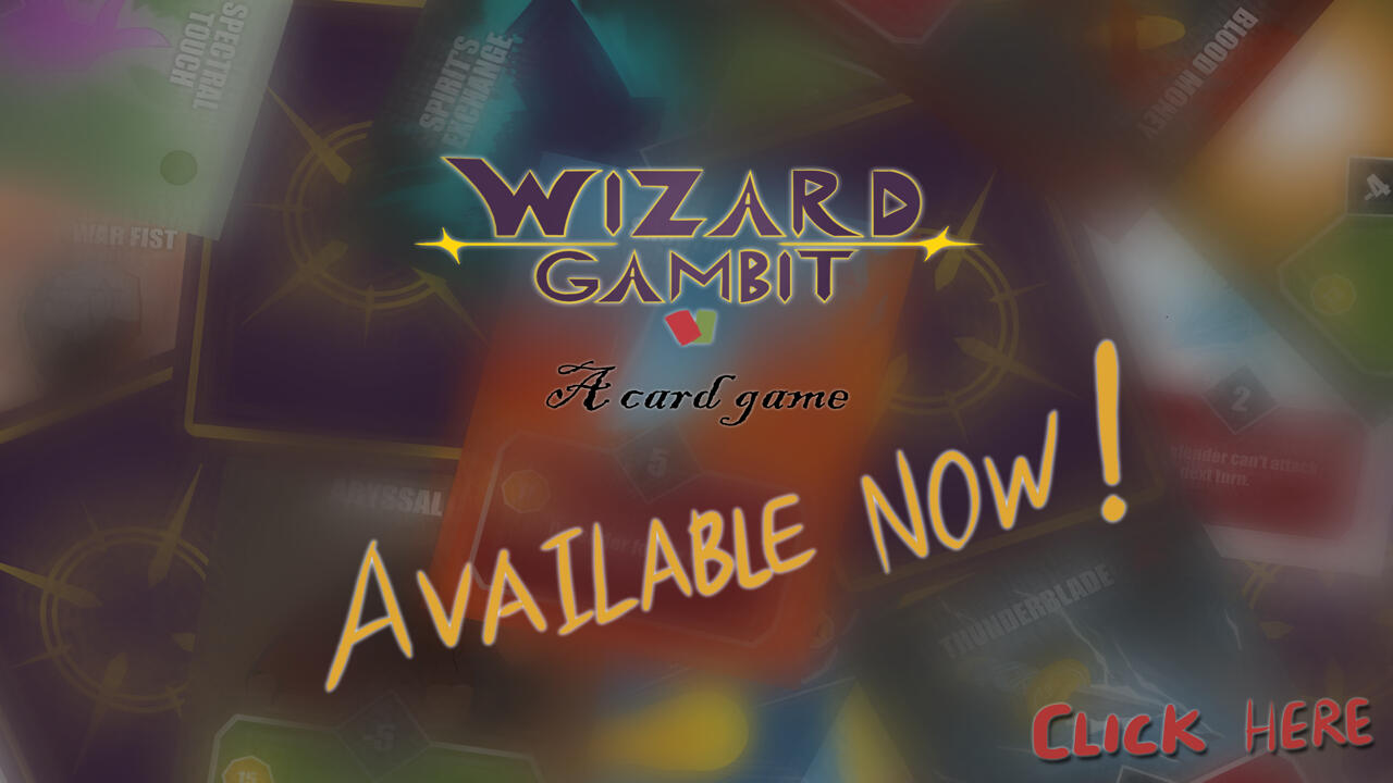 Tabletop card game: Wizard Gambit